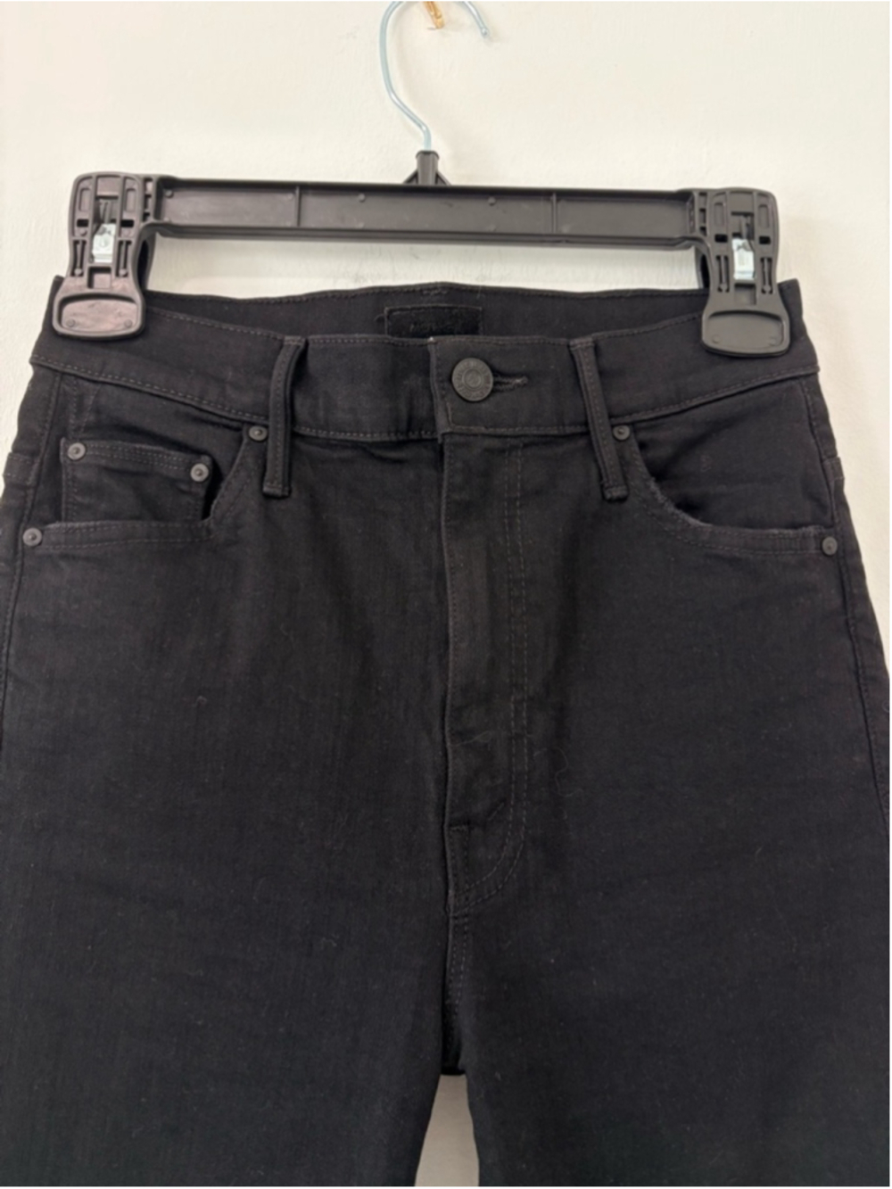 MOTHER Swooner Dagger Ankle Fray LaceHem Sz 26 (12.5W) BaaBaaBlackSheep #301 EUC - Picture 3 of 14